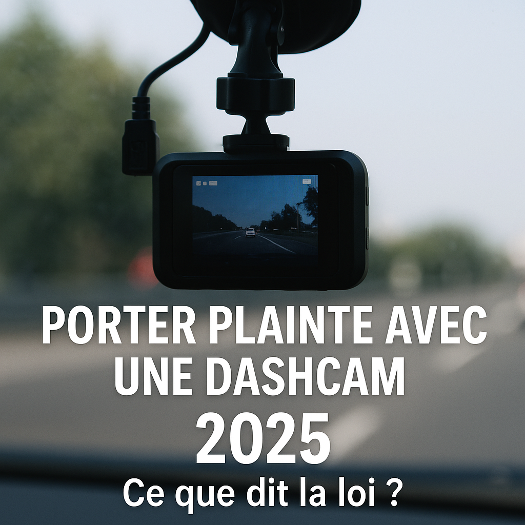 Peut-on porter plainte avec une dashcam ? Ce que dit la loi en 2025
