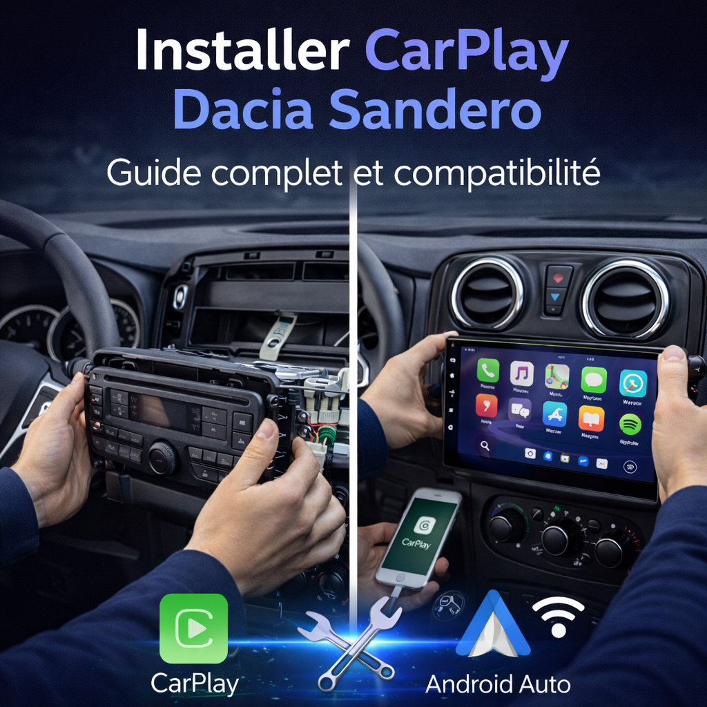 Installer CarPlay Dacia Sandero : guide complet, compatibilité et conseils
