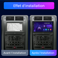 Autoradio CarPlay Peugeot 407 (2004-2011) – Écran QLED 9 pouces, GPS, 4G, vue 2