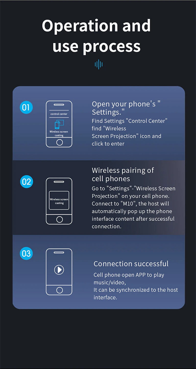 Écran CarPlay Portable Universel 7 Pouces – Sans Fil ou Filaire, Mirror Link, vue 11