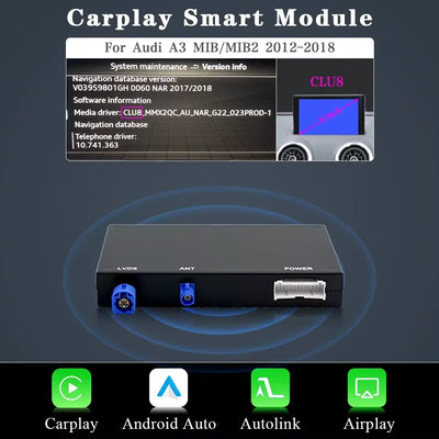 Décodeur CarPlay Sans Fil pour Audi A3 A4 A5 Q7