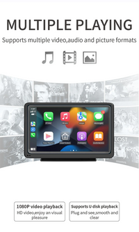 Écran CarPlay Portable Universel 7 Pouces – Sans Fil ou Filaire, Mirror Link, vue 10