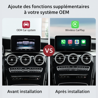 Autoradio CarPlay Mercedes Classe A W176 NTG 4.5 (2013-2015) – Écran 10,25 pouces, 4G, vue 2