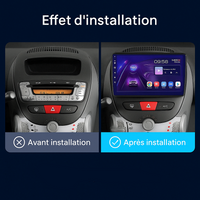 Autoradio CarPlay Peugeot 107 (2005-2014) – Écran IPS HD, GPS Intégré, vue 2
