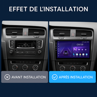 Autoradio CarPlay Volkswagen Golf 7 (2013-2017) – Écran IPS, 1 Go / 32 Go, Wi-Fi, vue 2