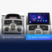 Autoradio CarPlay Renault Mégane 2 (2002-2009) – Android 12, 4 Go / 64 Go, vue 2