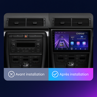 Autoradio CarPlay Audi A4 B6 (2000-2009) – Écran IPS 9 pouces, 2 Go / 32 Go, 4G, vue 2