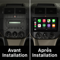 Autoradio CarPlay Volkswagen Polo 4 (2001-2011) – Écran IPS HD, Caméra de recul, vue 2
