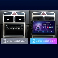 Autoradio CarPlay Peugeot 307 (2002-2013) – 3 Configurations, DSP 30 Bandes, vue 2
