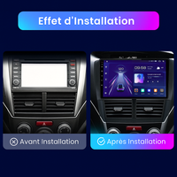 Autoradio CarPlay Subaru Impreza et Forester SH (2007-2013) – Écran IPS 9 pouces, DSP 30 bandes, vue 2