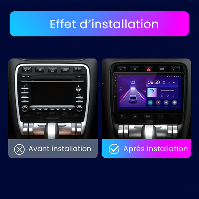 Autoradio Porsche Cayenne 9PA CarPlay – Android 12 WiFi, 1+32 Go