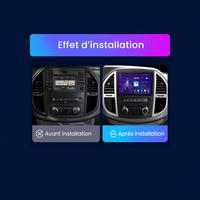 Autoradio CarPlay Mercedes Vito W447 (2014-2020) – Écran QLED HD, GPS, vue 2