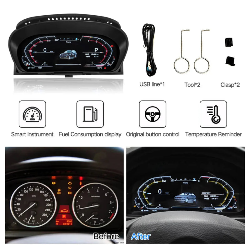 BMW Série 5 E60 E61 Virtual Cockpit Tableau de Bord