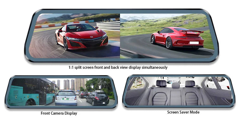 Rétroviseur Caméra Tactile 10 Pouces – Double Caméra 1080P, Mode Parking, vue 8