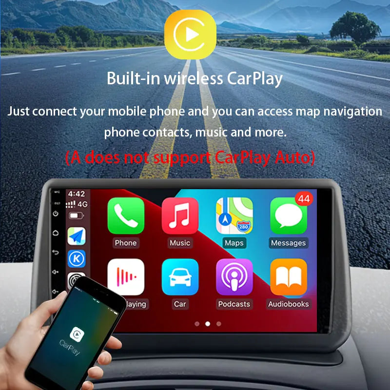 Autoradio CarPlay Nissan Juke (2011-2016) – Écran 9 pouces, Android 15, option écran 2K, vue 4