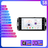 Autoradio CarPlay Jeep, Chrysler et Dodge (2005-2015) – Écran 7 pouces, jusqu'à 8 Go + 128 Go, vue 10