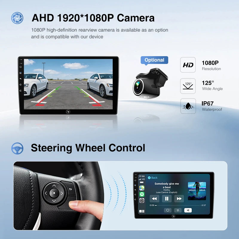 Autoradio CarPlay Volvo XC60 (2008-2017) – Écran 9 pouces, Android 13, vue 4