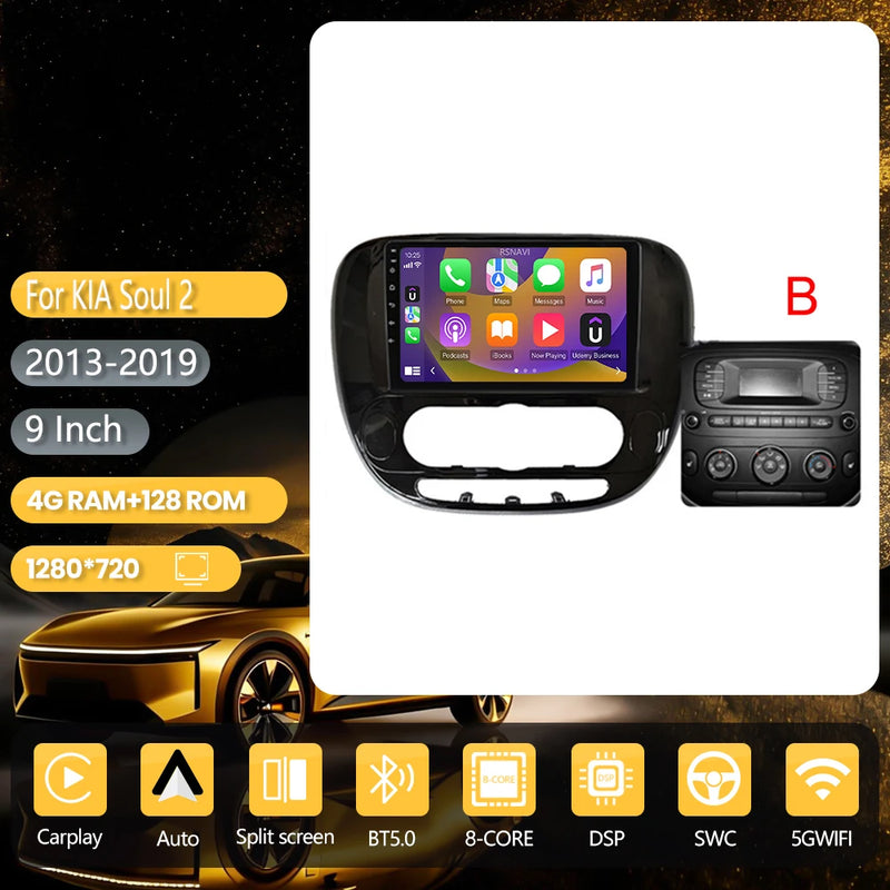 Autoradio CarPlay Kia Soul 2 (2013-2019) – Écran 9 pouces, jusqu'à 16 Go + 256 Go, vue 42