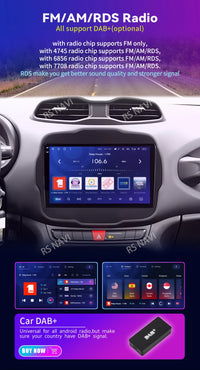 Autoradio CarPlay Jeep Renegade (2016-2020) – Écran 9 pouces, jusqu'à 16 Go + 512 Go, vue 23