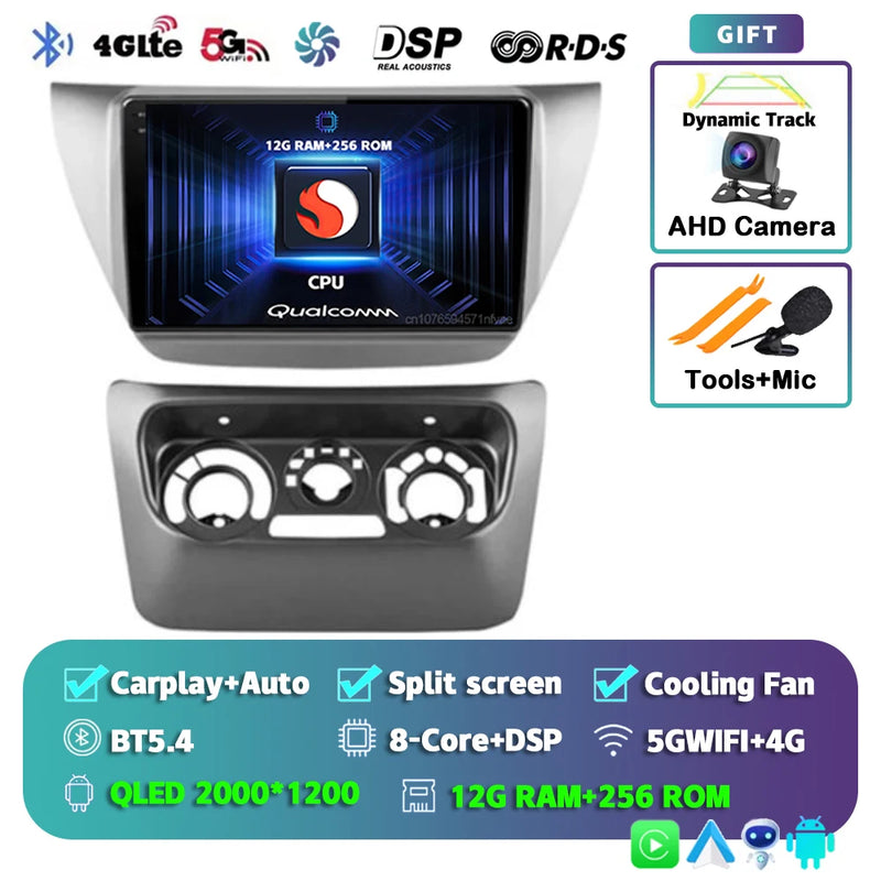 Autoradio CarPlay Mitsubishi Lancer 9 CS (2000-2010) – Écran 9 pouces 2K, jusqu'à 12 Go + 256 Go, vue 18