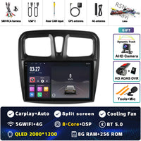 Autoradio CarPlay Dacia Sandero et Logan 2 (2014-2019) – Écran 9 pouces, jusqu'à 12 Go + 256 Go, vue 29