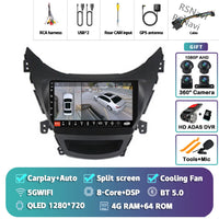 Autoradio CarPlay Hyundai Elantra (2012-2015) – Écran 9 pouces sans fil, jusqu'à 16 Go + 512 Go, vue 32