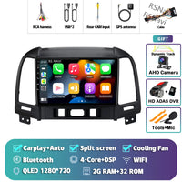Autoradio CarPlay Hyundai Santa Fe 2 (2006-2012) – Écran 9 pouces, jusqu'à 16 Go + 512 Go, vue 24