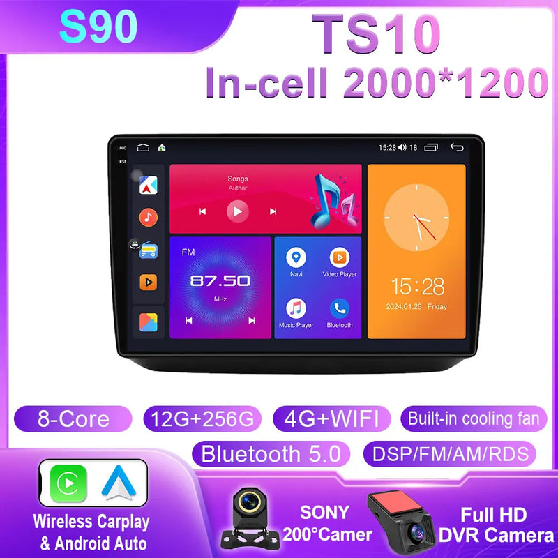 Autoradio CarPlay Skoda Fabia 2 (2007-2014) – Écran 10 pouces, jusqu'à 12 Go + 256 Go, vue 18