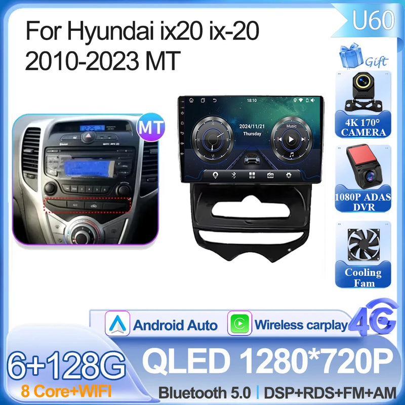 Autoradio CarPlay Hyundai ix20 (2010-2023) – Écran 9 pouces, jusqu'à 12 Go + 256 Go, vue 37