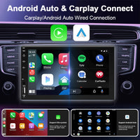 Autoradio CarPlay 1 DIN Universel – Écran 7 Pouces, Filaire, Télécommande, vue 2