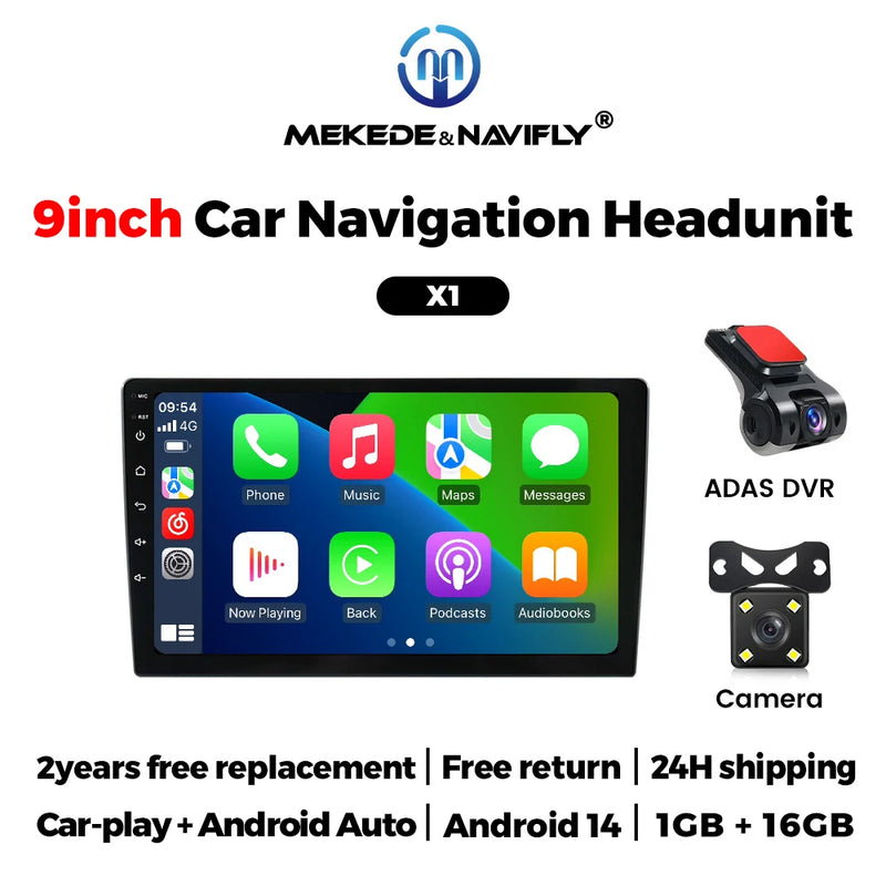 Autoradio CarPlay 2 DIN Universel Android 14 – Écran 9 ou 10 Pouces, Sans Fil, vue 56