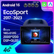 Autoradio CarPlay Ford EcoSport (2017-2023) – Écran QLED 10 pouces