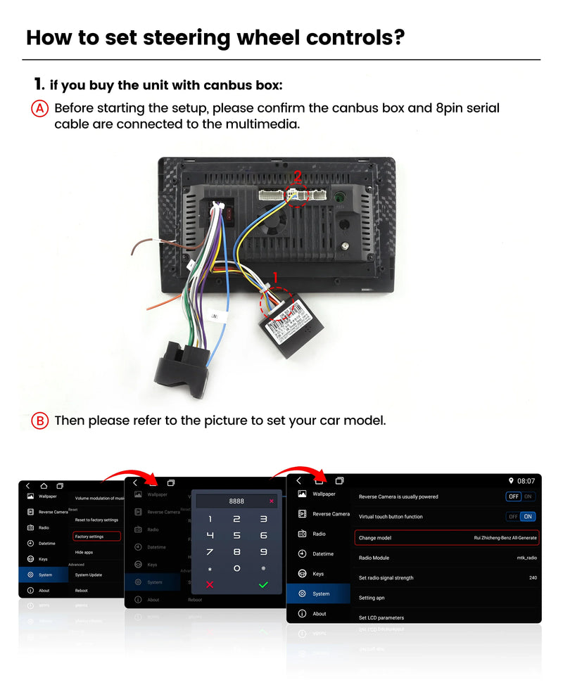 Autoradio CarPlay Nissan Qashqai J10 (2006-2013) – Écran IPS 9 pouces, Android 14, sans fil, vue 19