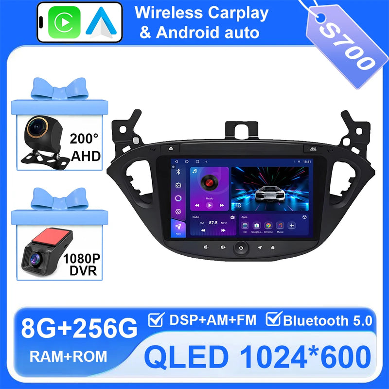 Autoradio CarPlay Opel Corsa E et Adam (2015-2019) – Écran QLED, jusqu'à 8 Go + 256 Go, vue 11