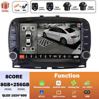 Autoradio CarPlay Fiat 500 (2016-2019) – Écran 7 pouces QLED, jusqu'à 8 Go + 256 Go, vue 31
