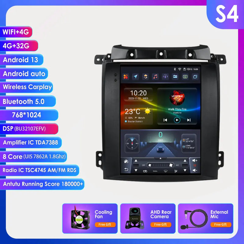Autoradio CarPlay Kia Sorento BL (2002-2006) – Écran vertical 9,7 pouces, vue 10