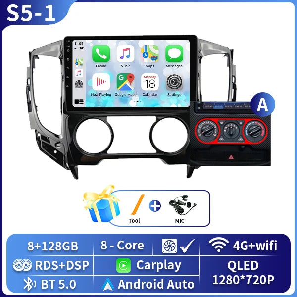 Autoradio CarPlay Mitsubishi L200, Pajero Sport et Triton (2015-2019) – Écran 9 pouces, jusqu'à 8 Go + 128 Go, vue 18