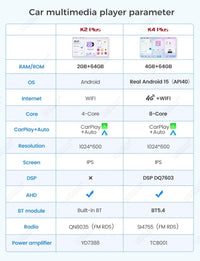 Autoradio CarPlay 2 DIN Universel – Écran 7 Pouces, Android, 2 Go ou 4 Go, vue 8