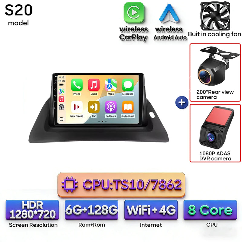 Autoradio CarPlay Renault Kangoo (2008-2018) – Écran 9 pouces, option écran 2K, jusqu'à 12 Go + 256 Go, vue 39