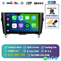 Autoradio CarPlay Nissan Qashqai J11 et X-Trail T32 (2014-2020) – Écran QLED, jusqu'à 16 Go + 512 Go, vue 24