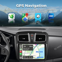 Autoradio CarPlay Dacia Sandero et Logan 2 (2014-2019) – Écran 9 pouces, jusqu'à 12 Go + 256 Go, vue 5
