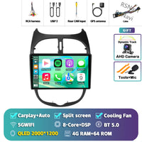 Autoradio CarPlay Peugeot 206, 206 SW et 206 CC – Écran 9 pouces, Android 16, vue 13
