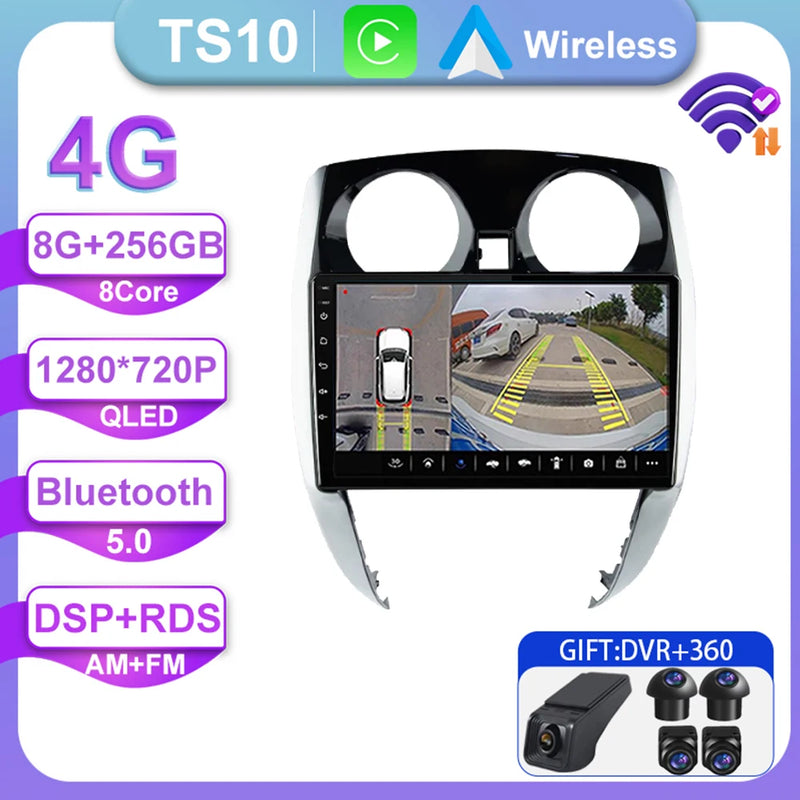 Autoradio CarPlay Nissan Note E12 (2012-2021) – Écran 9 pouces, jusqu'à 8 Go + 256 Go, vue 30