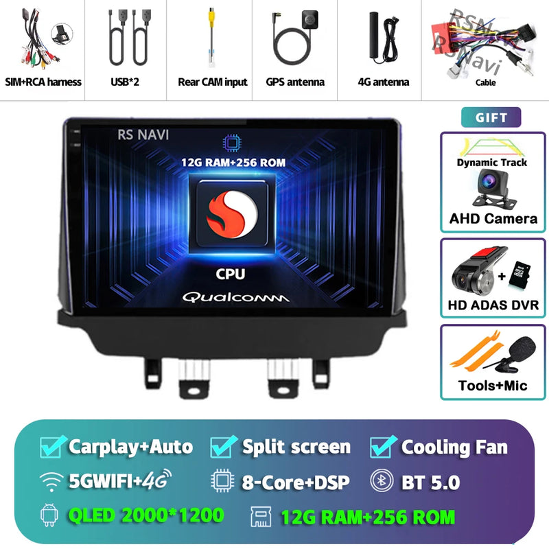 Autoradio CarPlay Mazda CX-3 (2014-2021) – Écran 9 pouces, jusqu'à 16 Go + 512 Go, vue 33