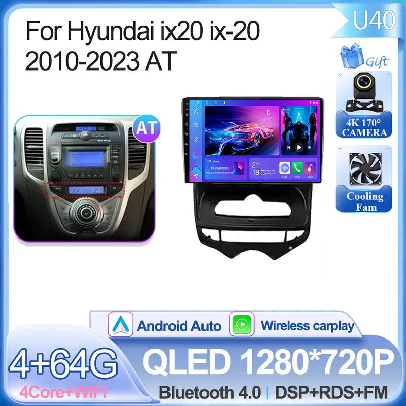 Autoradio CarPlay Hyundai ix20 (2010-2023) – Écran 9 pouces, jusqu'à 12 Go + 256 Go, vue 43