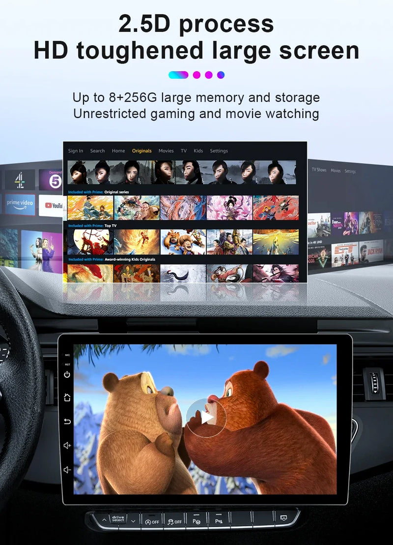 Autoradio CarPlay Renault Kangoo (2008-2018) – Écran 9 pouces, option écran 2K, jusqu'à 12 Go + 256 Go, vue 24