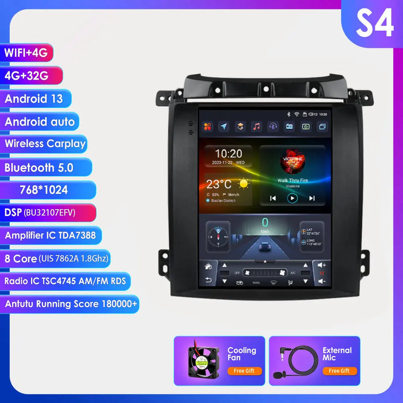 Autoradio CarPlay Kia Sorento BL (2002-2006) – Écran vertical 9,7 pouces, vue 13