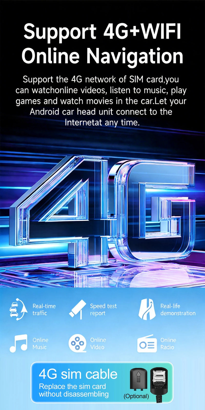 Autoradio CarPlay Peugeot 407 (2004-2011) – Android 16, boîtier CAN bus fourni, jusqu'à 8 Go + 256 Go, vue 15