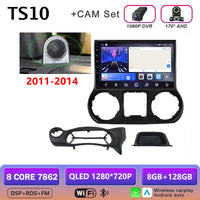 Autoradio CarPlay Jeep Wrangler JK (2011-2018) – Écran 9 pouces sans fil, jusqu'à 12 Go + 256 Go, vue 23