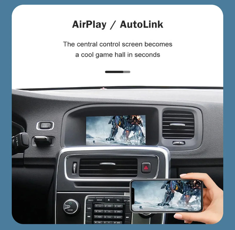 Boîtier CarPlay Volvo S60, V40, V60 et XC60 (2015-2018) – Écran d'origine conservé, sans fil, vue 14
